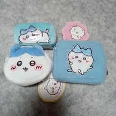 ちいかわふわふわミニポーチ　ジュエリーミニケース　ふわふわトートミニ3点セット