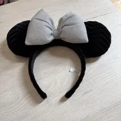 ミニーカチューシャ 黒と銀