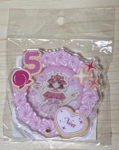 からぴち　のあちゃん　5周年限定グッズ　ケーキ風缶バッジケース