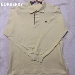【美品❗】90s バーバリー ポロシャツ L 黄のサムネイル