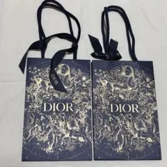 Dior ディオール ショップ袋 2枚セット 紙袋 クリスマス