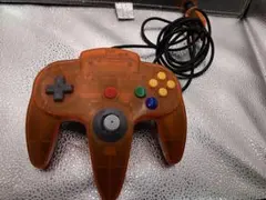 NINTENDO64 純正 コントローラー クリアオレンジ