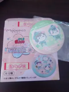 フリューくじ　忍たま乱太郎缶バッジ【伊作&留三郎】