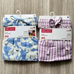 ユニクロRELACO/リラコ M 花柄 ストライプ 2点セット