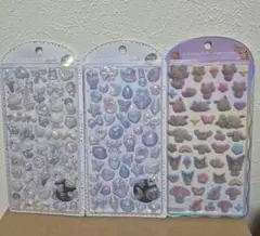 シール 3点セット BONBON DROP コットンパフィー