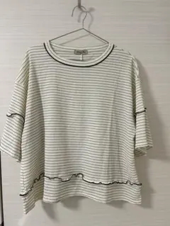 配色メローボーダーTシャツ