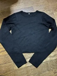 ブラック長袖カットソー Mサイズ　COCA