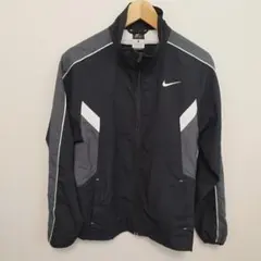 Sサイズ 00s y2k Nike ナイロンジャケット ブラック/グレー