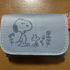 スヌーピー マルチキーケース ・ コインケース 【 ブルーグレー 】