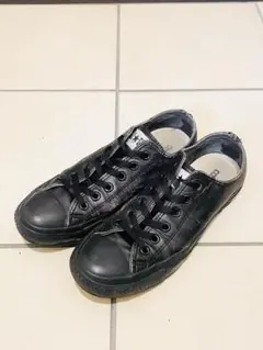 コンバース　オールスター　レザー　US7.5 26cm ブラック