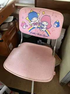 リトルツインスターズ キキララ 昭和 折りたたみテーブル 当時物