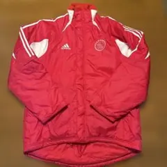 adidas アヤックス　ドローコード付きナイロンジャケット　ベンチコート