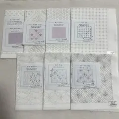 ホビーラホビー刺し子ふきん　7点セット③