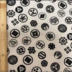 武将 家紋 生地 生布　【布地　生地　和柄】【和柄生地】