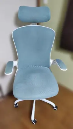 ブルー エルゴノミックオフィスチェア