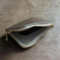 レザー 仕切り付きコインケース ハンドメイド