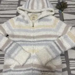 新品タグ付き　gelato pique ジェラートランダムボーダーパーカー　F