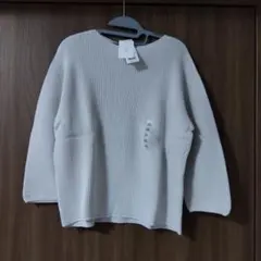 UNIQLO3Dコットンリブボートネックセーター