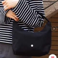 ドゥーズイエムクラス グッドグリーフ SMILEポーチショルダーバッグ黒
