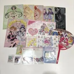 プリキュア　まとめ売り　16点 クリアファイル　カード　うちわ　ステッカー 色紙