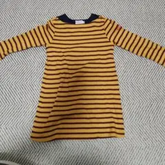 MIKI HOUSE 長袖カットソー ボーダー 100cm
