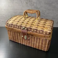バスケット ミニトランク 収納ボックス 花柄 布付 カゴ インテリア