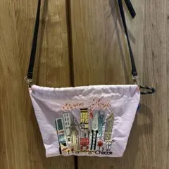 ボールアンドチェーン　チャコット　コラボ　刺繍　ポーチ　ミニバッグ　ショルダー