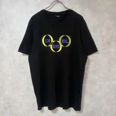 DIESEL D-CELL ロゴ プリント ブラック Tシャツ S 美品のサムネイル