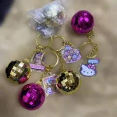 マツケンサンバ ハローキティ ディスコボール キーホルダー 5個セット