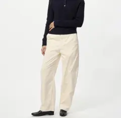 UNIQLO コーデュロイカーブパンツ　S オフホワイト