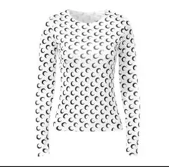 新品未使用大人気月型ロングtシャツムーンプリントtシャツ長袖