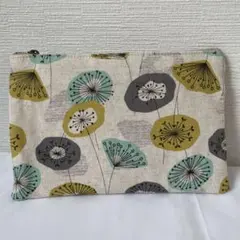 ハンドメイド　花柄　ポーチ