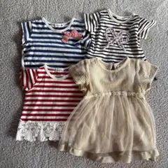 あっこ様専用✳︎キッズ✳︎ベビー服 Tシャツ 4点セット✳︎女の子
