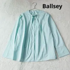 Ballsey ボールジィ シルキーデシン ボウタイブラウス ミントグリーン36のサムネイル