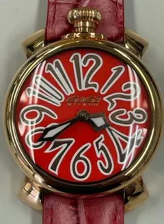 ✨希少デザイン✨GaGa MILANO マヌアーレ46 ブラック レッド - メルカリ