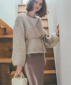 U by SPICK&SPAN カシュクールカーディガン 松田未来 ニットのサムネイル