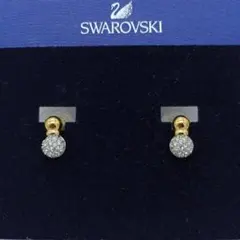 ✨美品✨SWAROVSKI スワロフスキー ピアス パヴェ ゴールドトーン