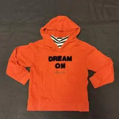 Jenni Love オレンジ フード付きパーカー　重ね着風