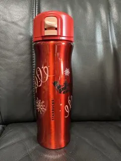 スターバックス レッド ステンレスボトル　ホリデー　レア