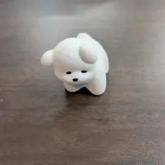 2584】ガラス細工 犬 乳白色✕琥珀色 - メルカリ