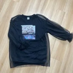 ANAP KIDS シースルーレイヤード長袖トップス
