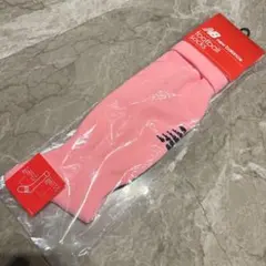 新品未使用 new balance 23~25cm サッカー ソックス ピンク