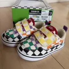 VANS ベビーシューズ 12cm マルチカラー チェック