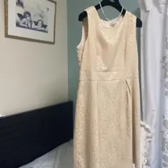 592 ノースリーブ レースドレス　卒業式　入学式　謝恩会　結婚式　デート