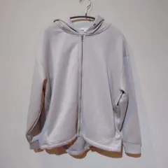 GLOBAL WORK ライトクッションZIPパーカー M グレージュ