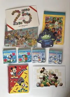 ディズニー　メモ帳　ポストカード　ステッカー　まとめ売り