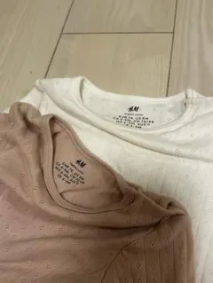 H&M 長袖　ボディスーツ　肌着　シャツ　2枚セット
