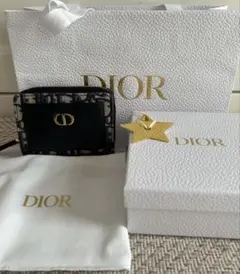 ディオール オブリーク ジャカード & スムースカーフスキン　折財布