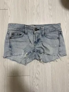 SLY JEANS ダメージデニムショートパンツ