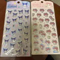 サンリオ　ぷくっとシール　クロミ　マイメロ